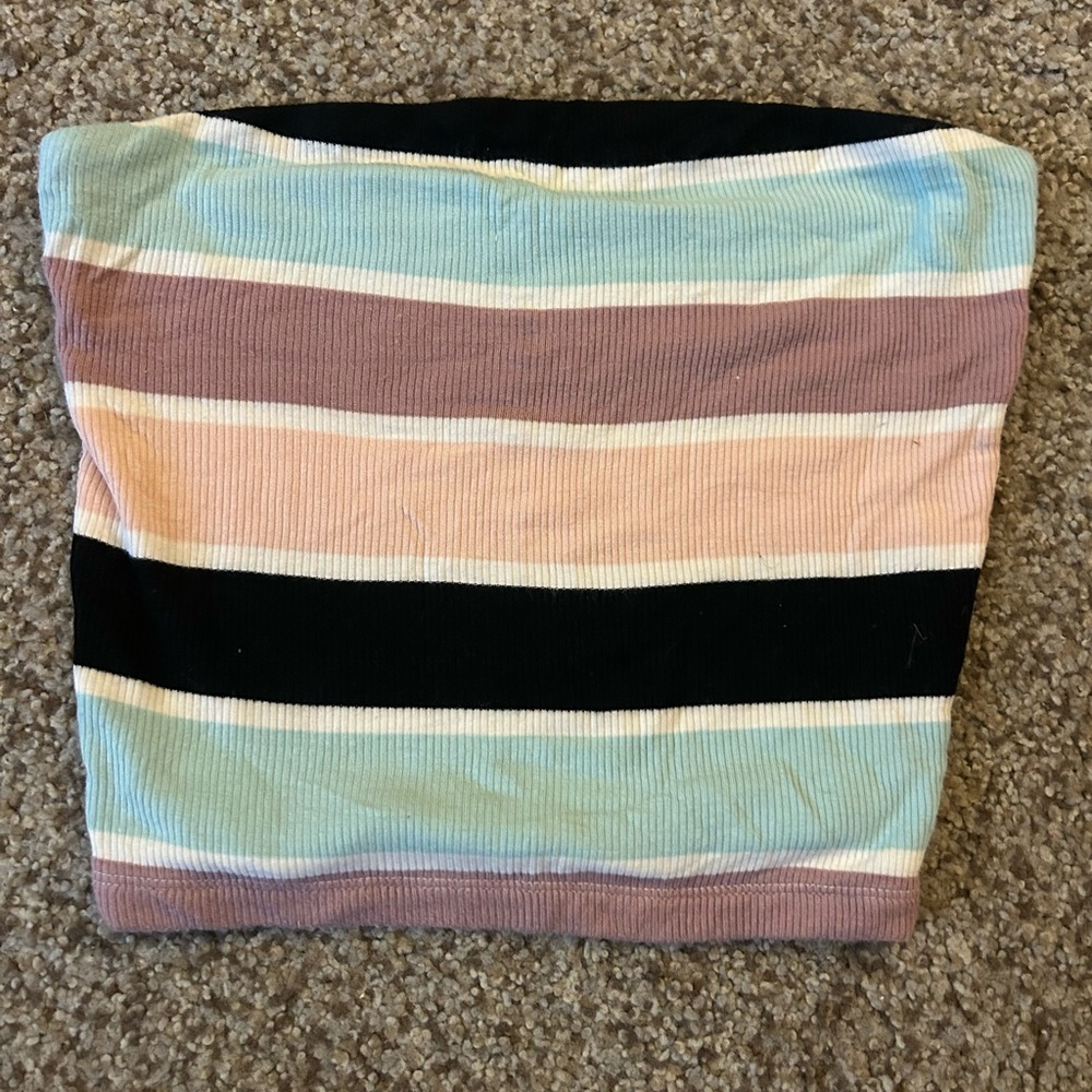 American Eagle Outfitters Multicolor Ribbed Tube Top